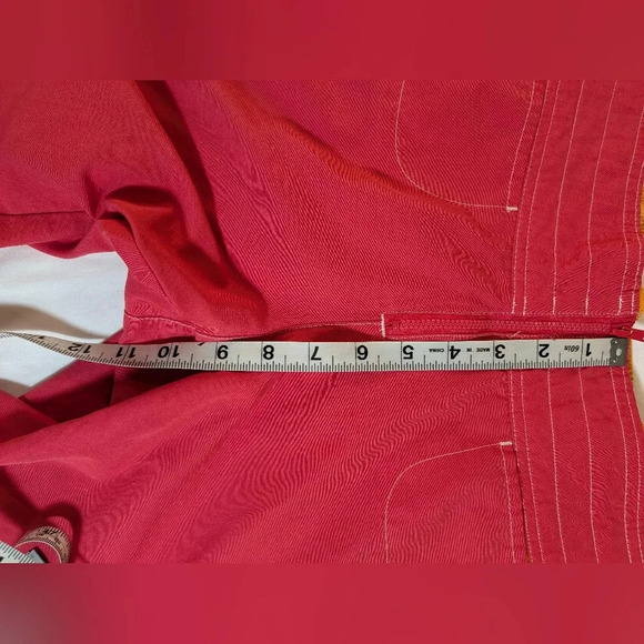 Nike women's athletic capri crop pants, pink/ orange , size L - Picture 10 of 11